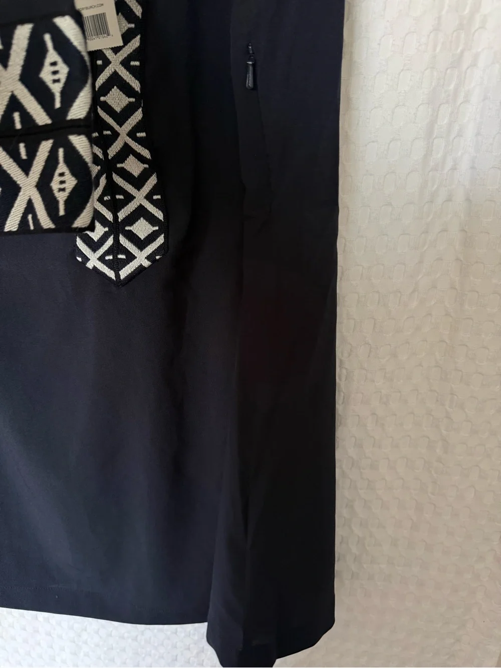 Tory Burch Tunic with Taping Navy Geometric Trim NWT Size 6